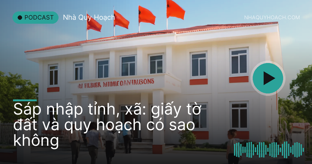 Trụ sở phường mới sơn trắng, cờ bay, người dân đi vào làm thủ tục buổi sáng